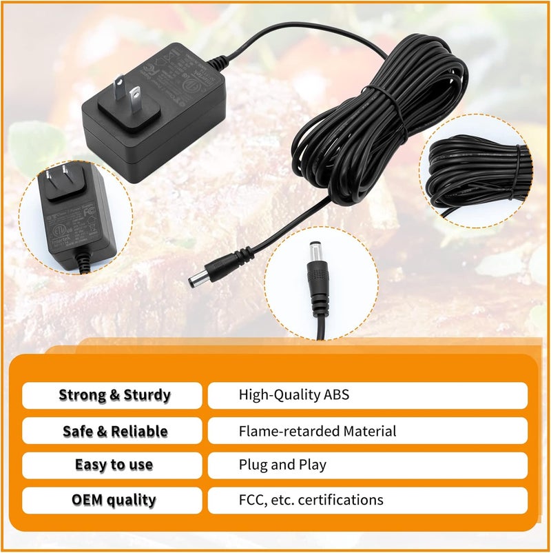 COMVIEE Replacement Power Adapter Compatible With Masterbuilt Gravity Series 560/800/1050 XL Grills & Smokers, Replace Parts NO: 9004190216 - Image 4